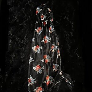 Sienna Sky Black Floral Maxi Dress